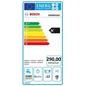 Bosch SMS40D22EU Szabadonálló mosogatógép