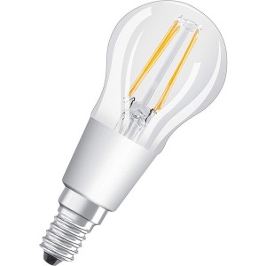 Osram Star+ GLOWdim átlátszó üveg búra/4,5W/470lm/2700K/E14 szabályozható LED kisgömb izzó 