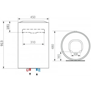 ARISTON Lydos R 100 V 1,8 K Villanybojler