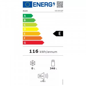 Bosch KSV36VLEP Egyajtós hűtőszekrény