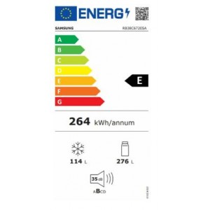 SAMSUNG RB38C672ESA/EF No Frost kombinált hűtőszekrény