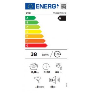 Candy RP286BWMR8/1-S Elöltöltős mosógép