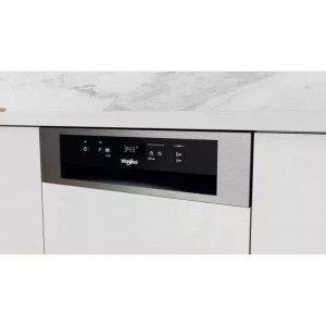 Whirlpool WSBC 3M27 X Beépíthető mosogatógép, bútorlap nélkül 10 teríték, 9 L fogyasztás, 6 program