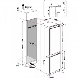 WHIRLPOOL ART 66122 Beépíthető hűtőszekrény