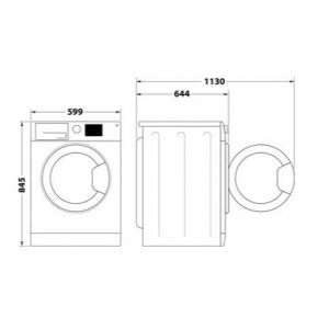 Whirlpool W6 98 SILENCE EE Elöltöltős mosógép