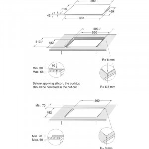 WHIRLPOOL GOR 625/NB1 Beépíthető gáz főzőlap