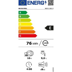 WHIRLPOOL WSFO 3B23 P Keskeny mosogatógép