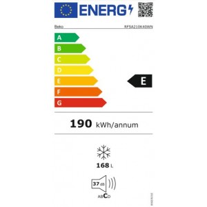 BEKO RFSA210K40WN Fagyasztószekrény