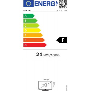 SENCOR SLE 2472TCS HD LCD TV, fekete, 60 cm