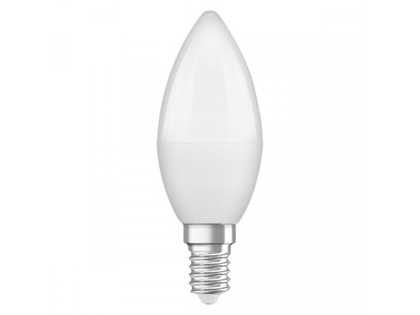 Osram Base matt műanyag búra/5W/470lm/2700K/E14/dobozos LED gyertya izzó 3 db 