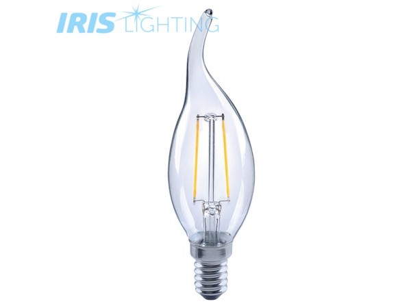 Iris Lighting Filament Bulb Longtip E14 FLCT35 4W/4000K/360lm aranyszínű gyertya LED fényforrás 