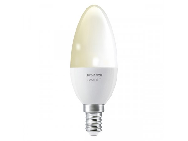 Ledvance Smart+ Bluetooth vezérlésű 5W 2700K E14, dimmelhető gyertya alakú LED fényforrás 