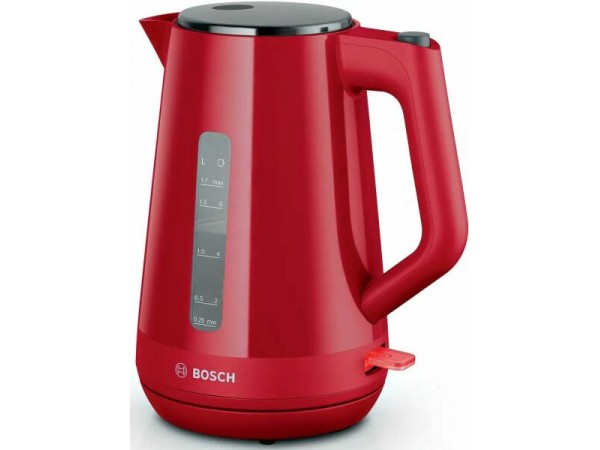 BOSCH TWK1M124 MyMoment Vízforraló, 2400 W, piros, 1,7 l