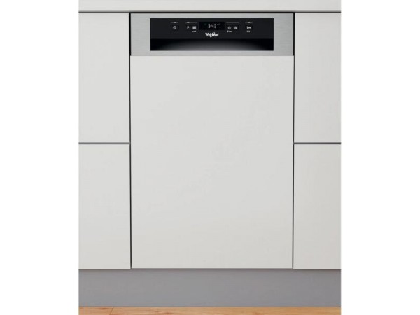 Whirlpool WSBC 3M27 X Beépíthető mosogatógép, bútorlap nélkül 10 teríték, 9 L fogyasztás, 6 program