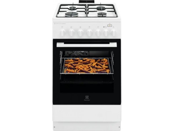 ELECTROLUX LKK560011W Kombinált tűzhely, SteamBake, AirFry, Multi 6, 58 l, sütővilágítás, grill, hangjelzés, percszámlálás