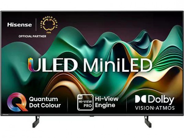 HISENSE 50U6NQ 4K UHD Smart Mini-LED ULED TV, sötétszürke, 126 cm